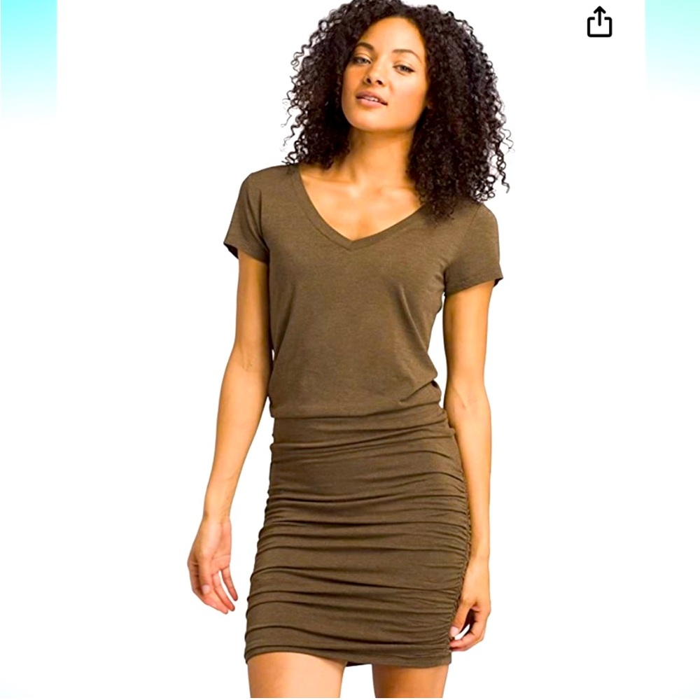 Prana Foundations ruched dress- sz xs